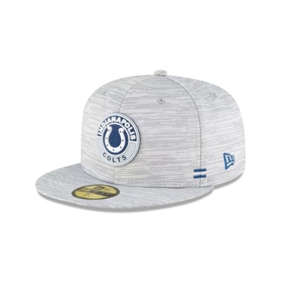 Sapca New Era Indianapolis Colts NFL Official NFL Fall Sideline 59FIFTY Fitted - Gri